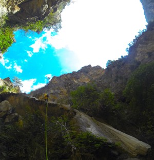 Barranquismo rio lentegí acuático