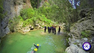 Packs Barranquismo en Rio Verde con Rafting en Andalucia