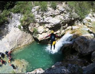 barranquismo en rio verde granada otivar