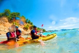 multiaventuras en pareja andalucia kayak